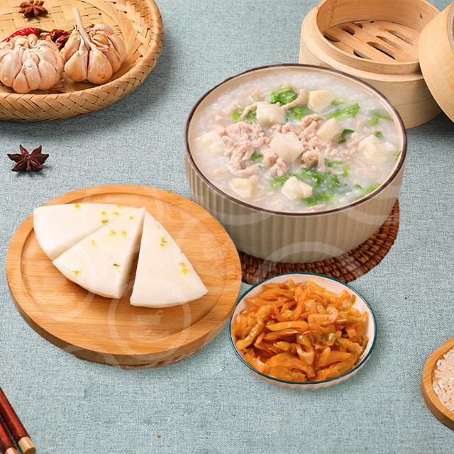 山药瘦肉粥+桂花糕+乌江榨菜丝_看图王